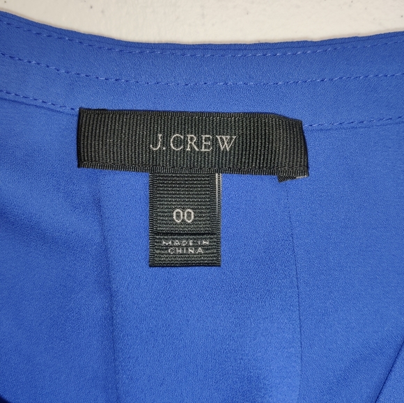 J.Crew Blue Sleeveless Blouse Size 00 - Picture 3 of 3
